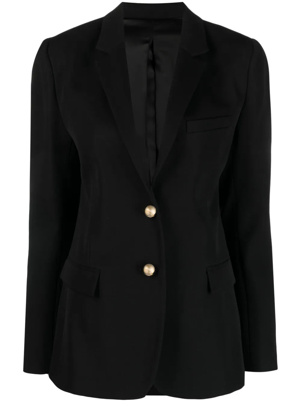 Virgin Wool Single-Breasted Blazer