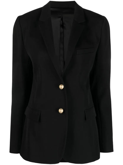 Virgin Wool Single-Breasted Blazer