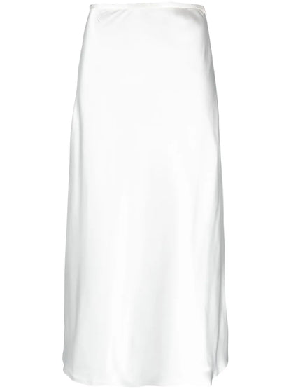 A-Line Satin Maxi Skirt