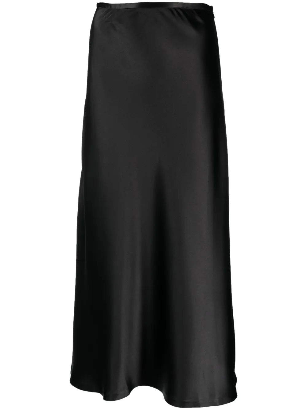 A-Line Satin Maxi Skirt