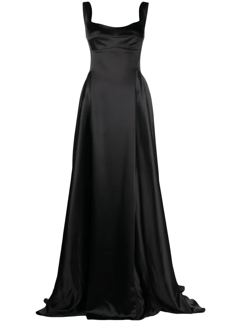 V-Back Satin Gown