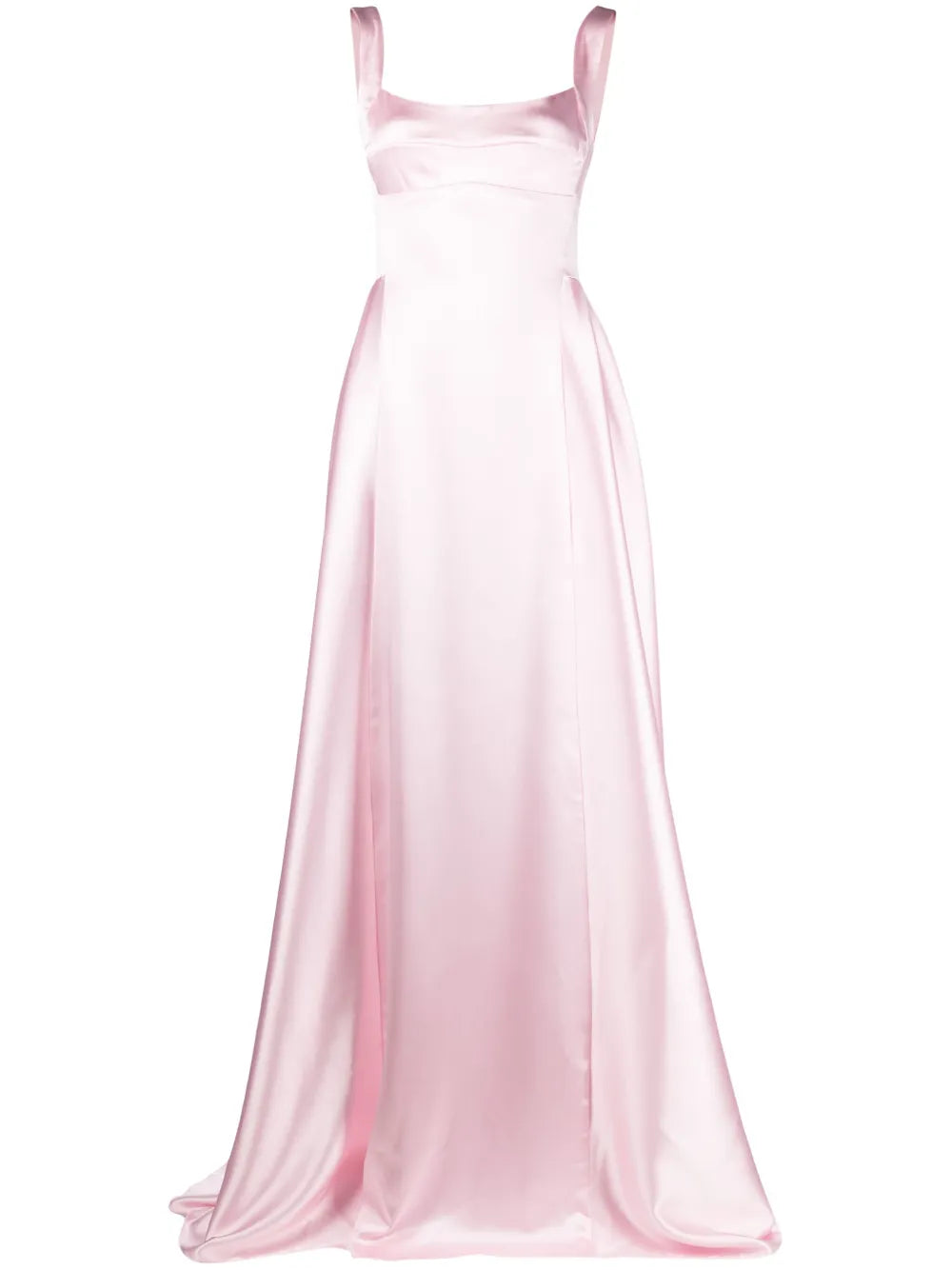 V-Back Satin Gown