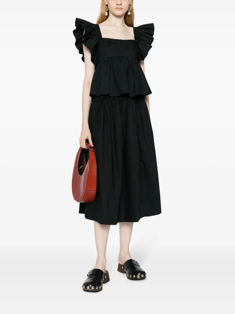 Emmy Cotton Midi Skirt