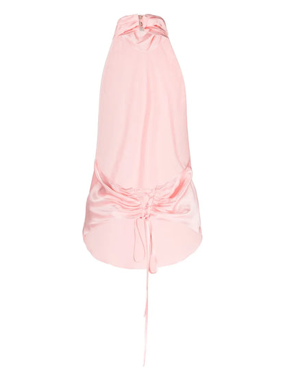 Halterneck Satin Top