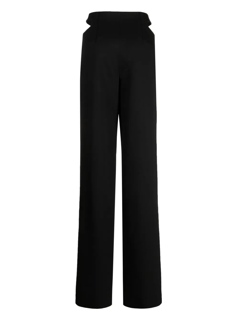 Cut Out-Detail Straight-Leg Trousers