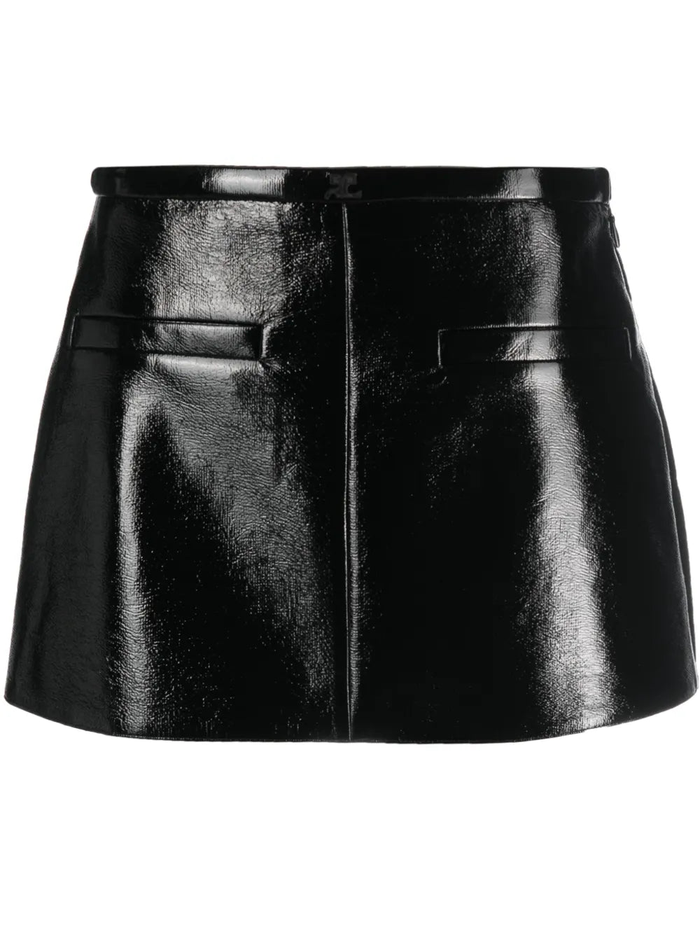High-Shine Mini Skirt