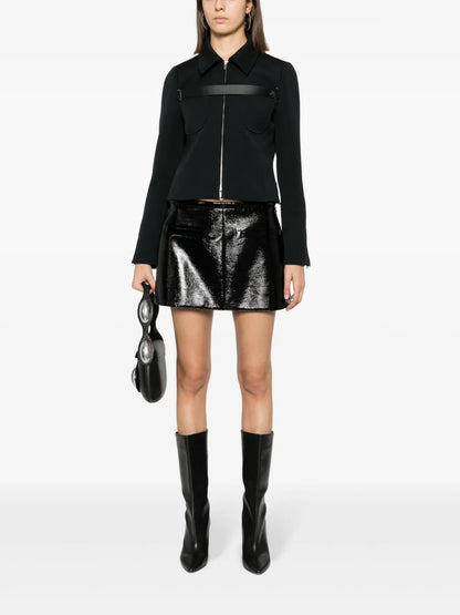 High-Shine Mini Skirt