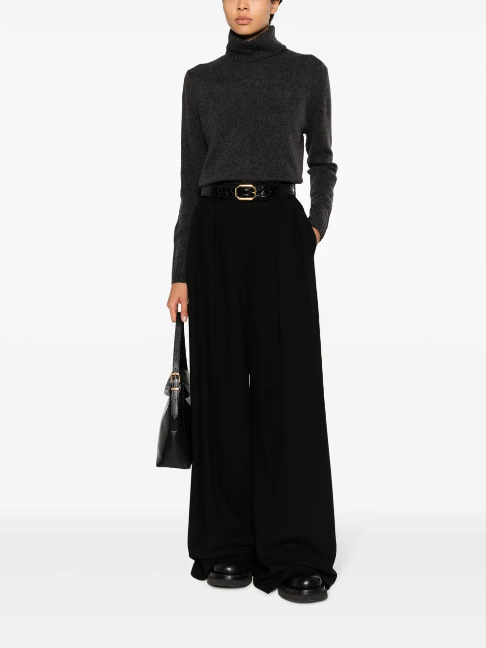 Roll-Neck Wool Jumper