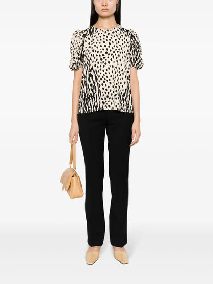 Slip-On Flared Trousers