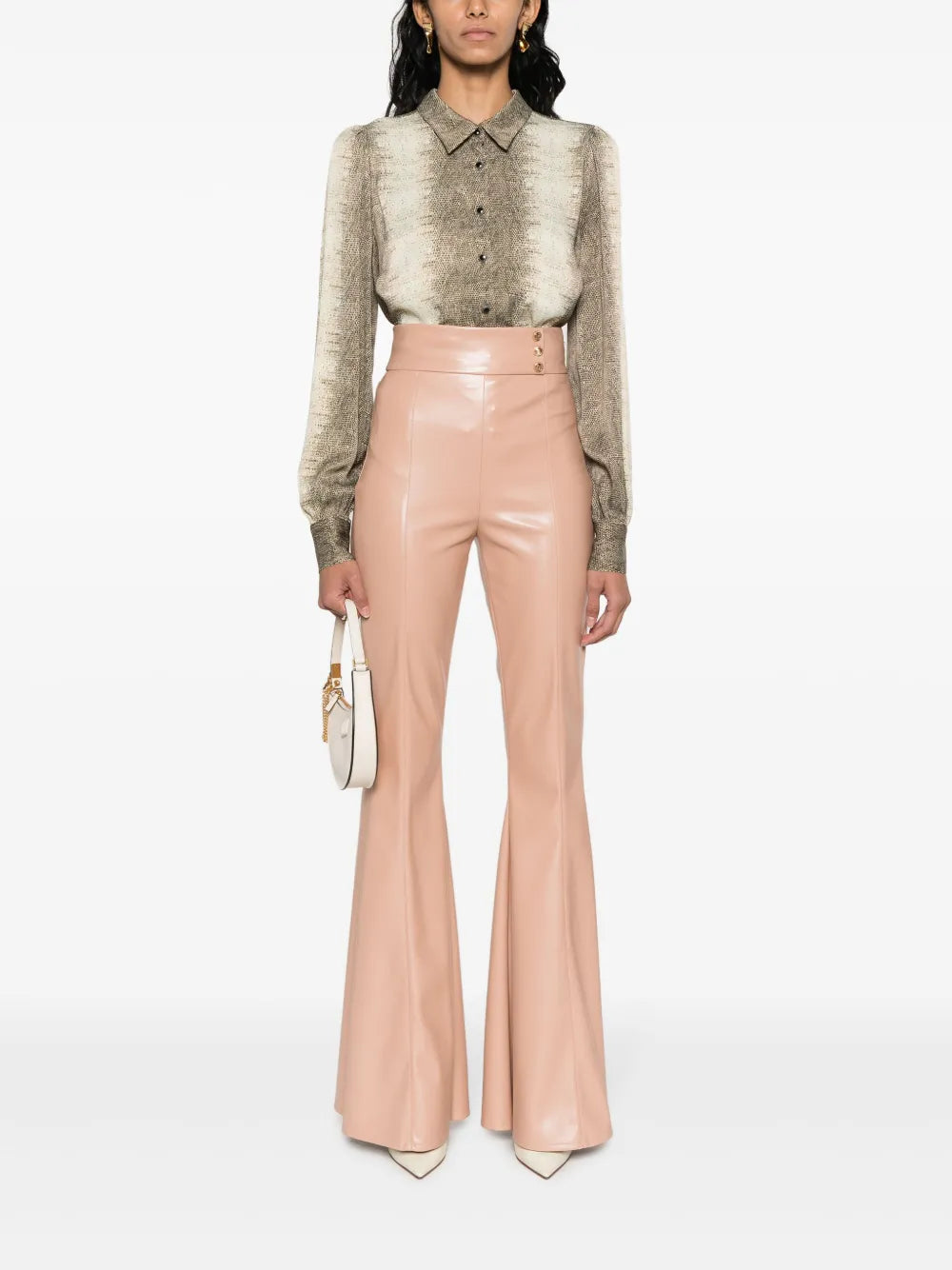 Lizard Skin Effect Butotn-Up Shirt