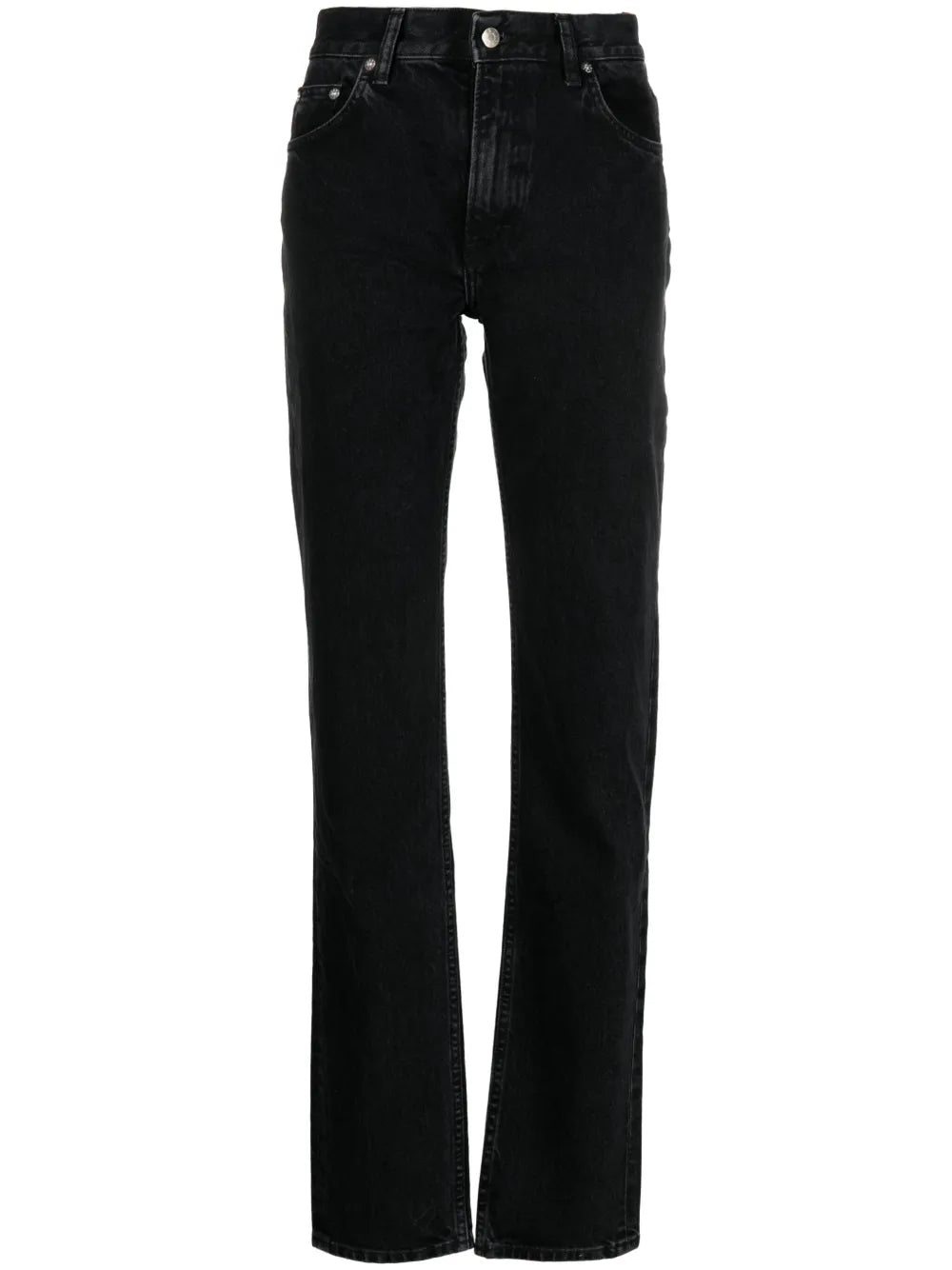 Logo-Patch Straight-Leg Jeans