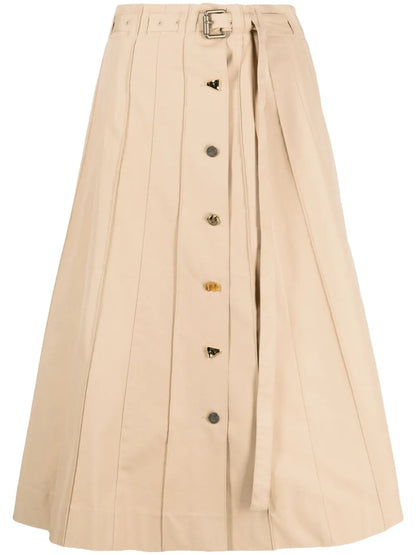 Noor Pleated Midi Skirt