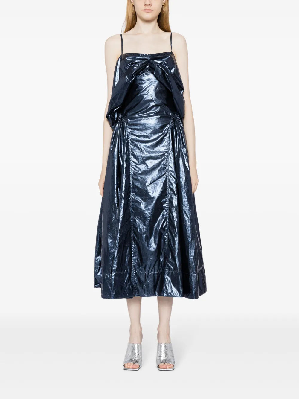 Dora Lamé Midi Dress