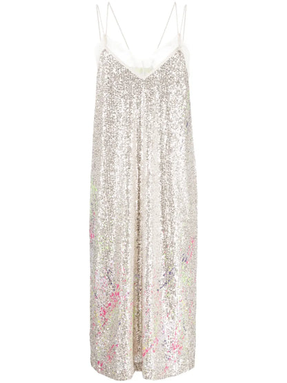 Myfo Sequined Midi Dress