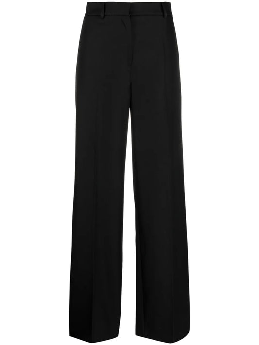 Silk Wide-Leg Trousers
