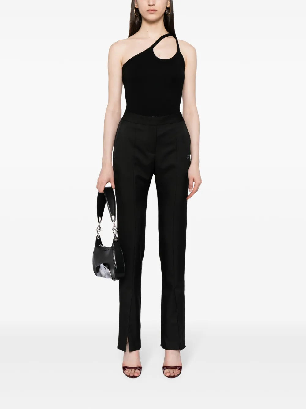 Slitted Twill Trousers