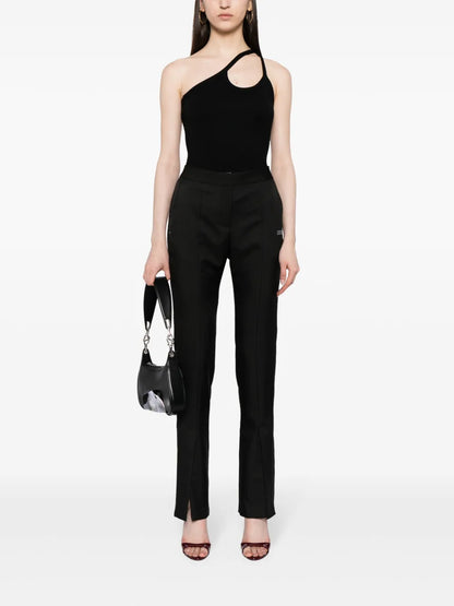 Slitted Twill Trousers