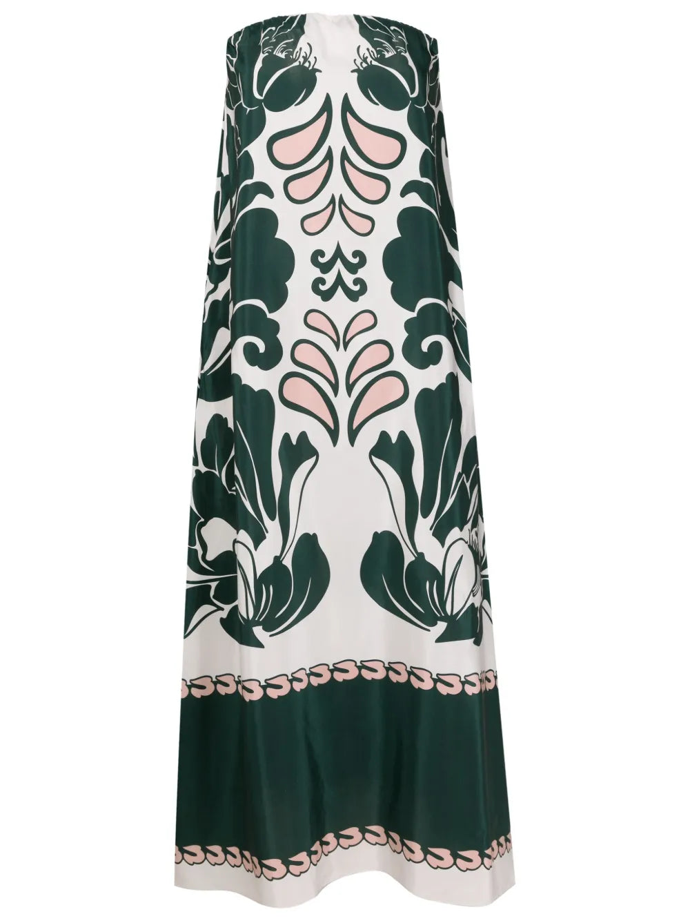 Graphic-Print Silk Dress