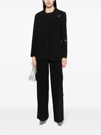 Cargo-Pocket Straight-Leg Trousers