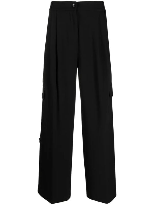 Cargo-Pocket Straight-Leg Trousers