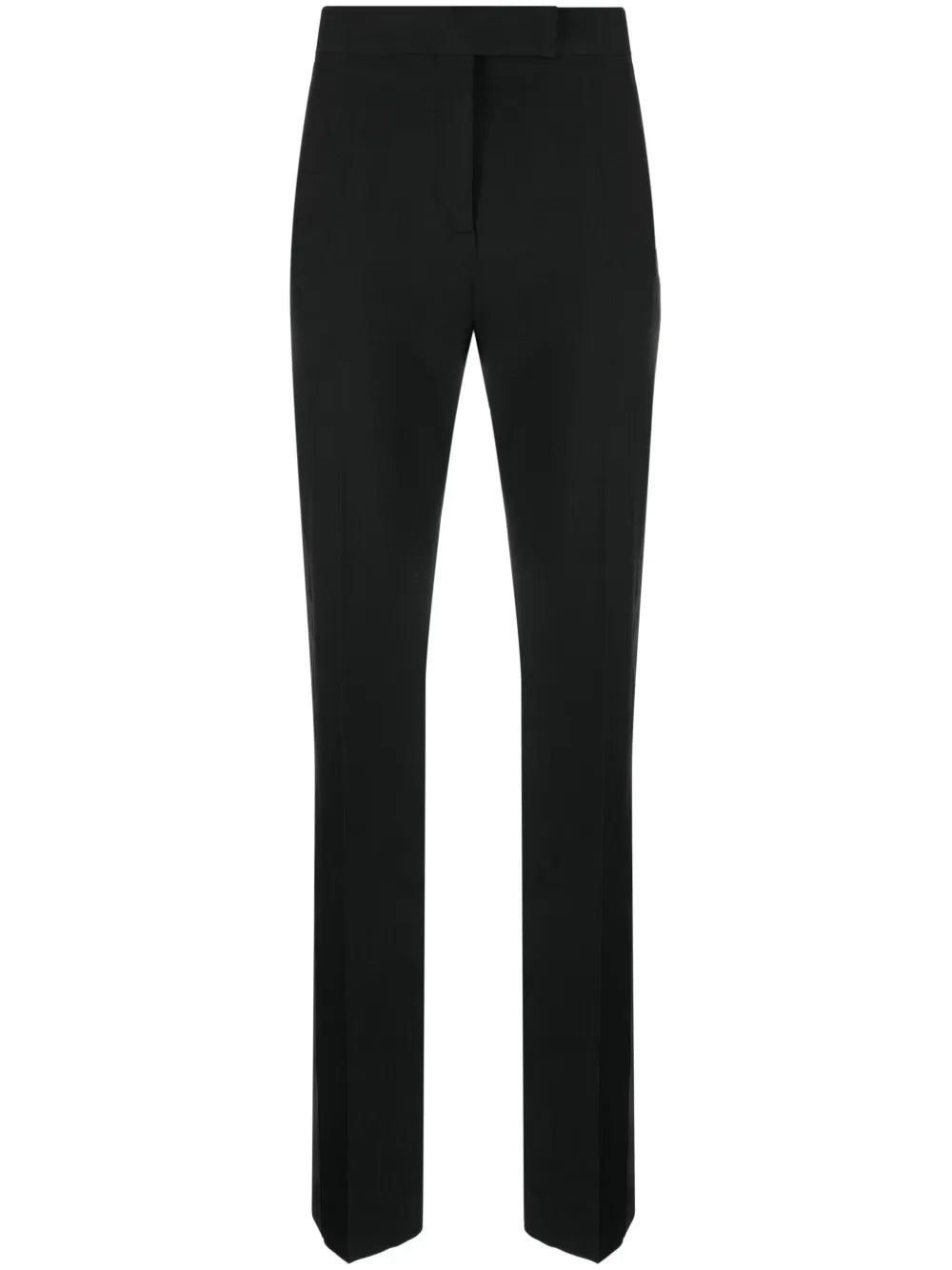 Straight-Leg Silk-Blend Trousers