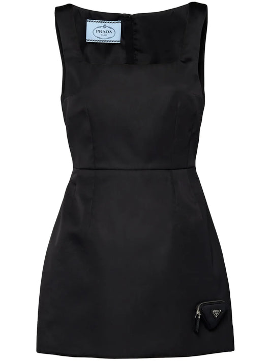 Re-Nylon Triangle-Logo Minidress