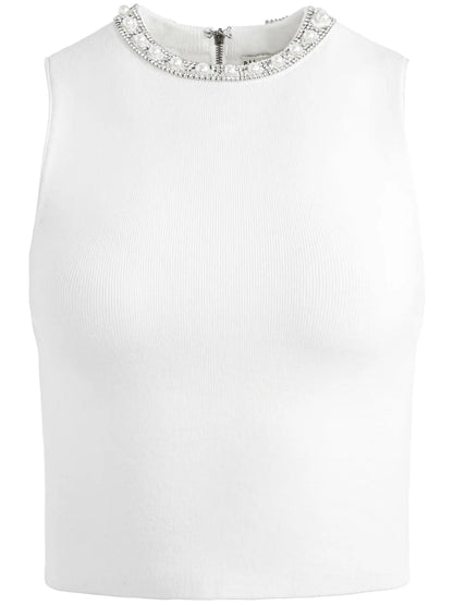 Amity Pearl-Embellished Top