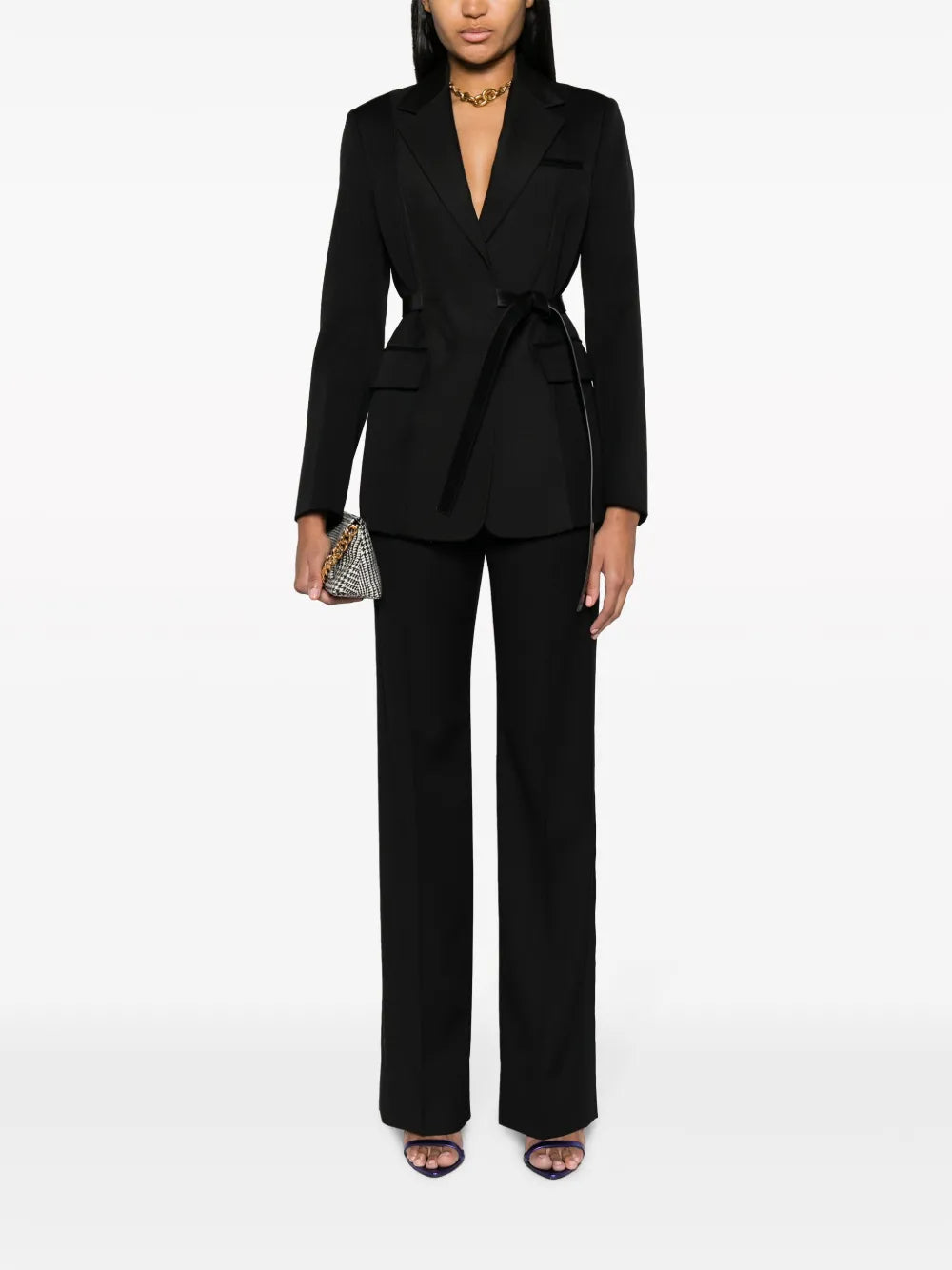 Belted Tailored Blazer