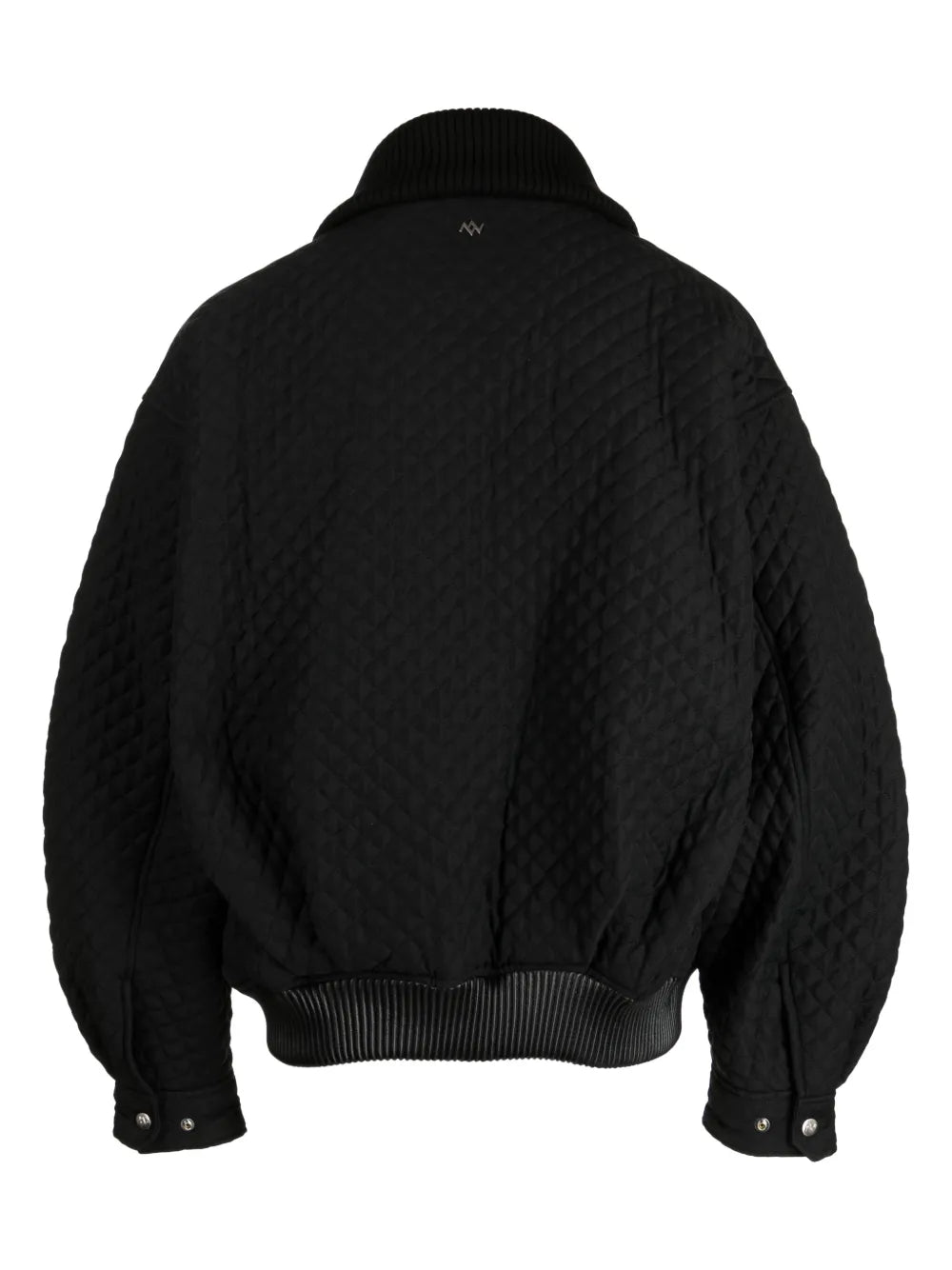 Quilted Zip-Up Bomber Jacket