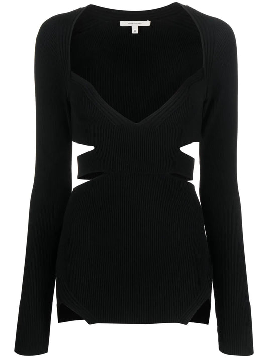 Cut-Out Knitted Top