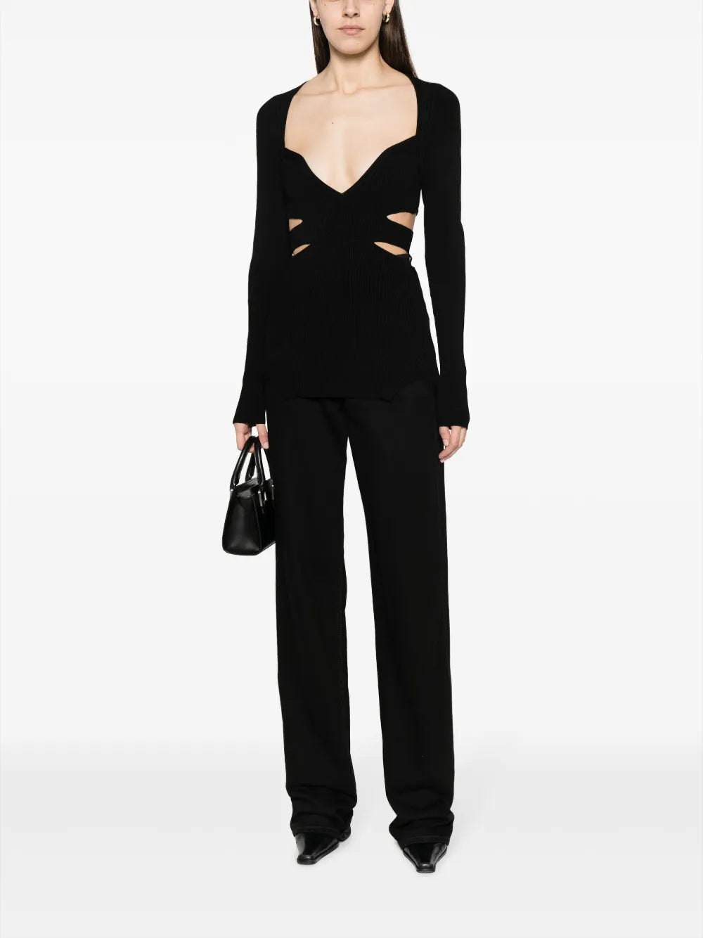 Cut-Out Knitted Top