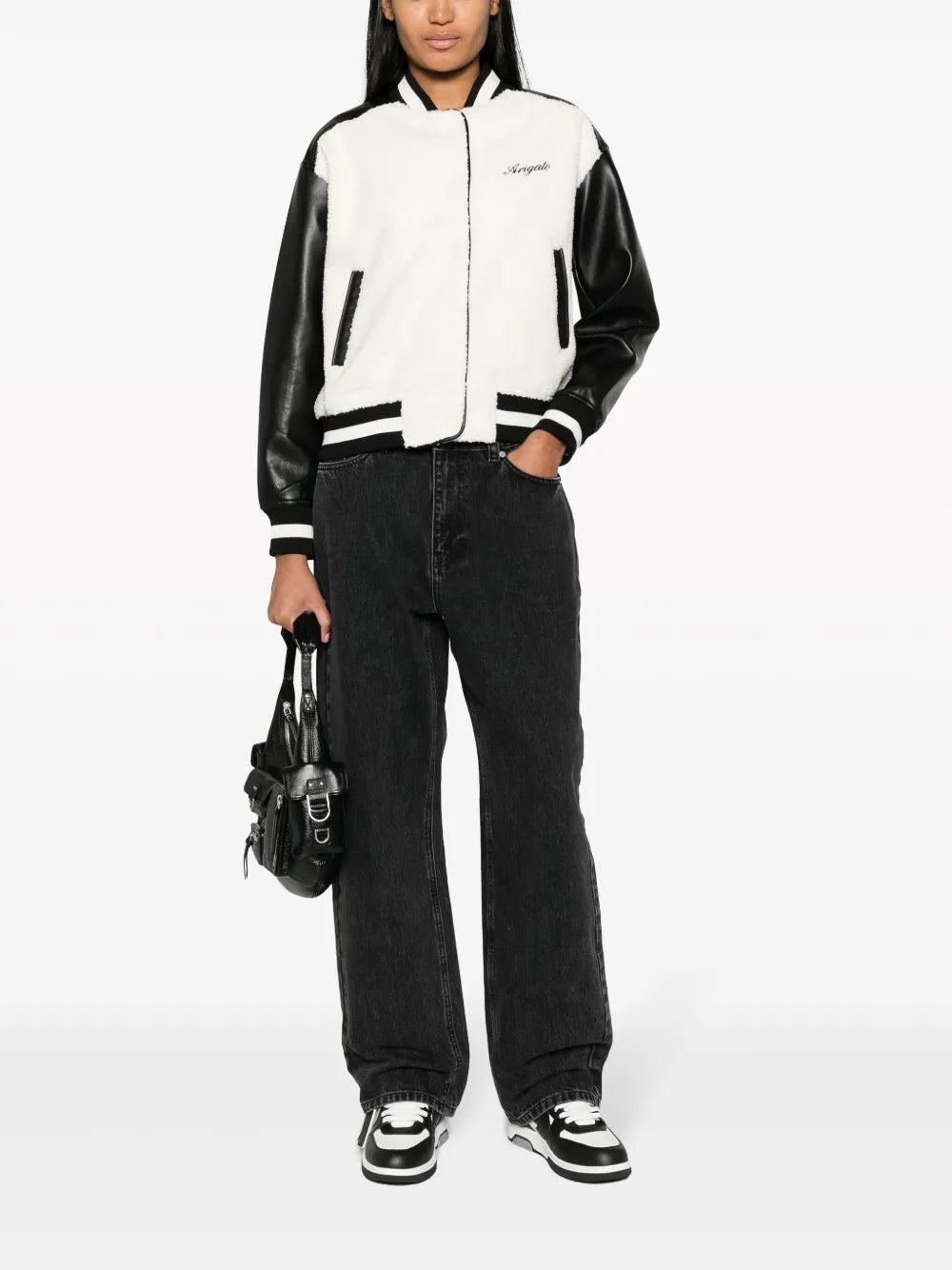 Saul Faux-Shearling Bomber Jacket