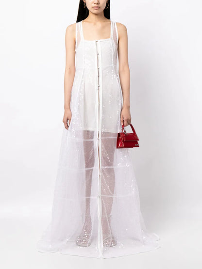 La Robe Dentelle Maxi Dress