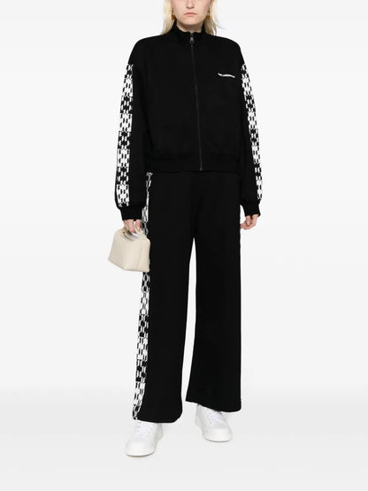 Monogram-Print Zip-Up Track Jacket