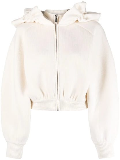 La Maille Crinoline Ruffled Hoodie