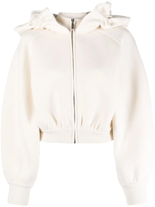 La Maille Crinoline Ruffled Hoodie