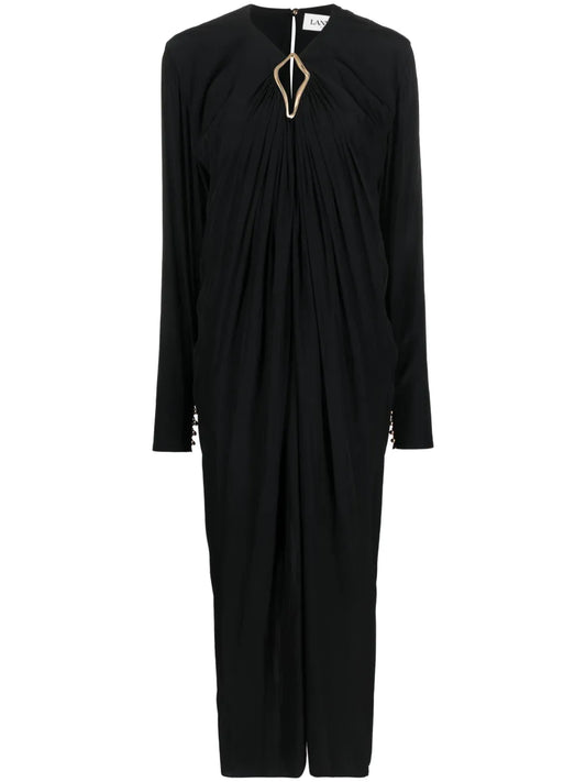 Draped Midi Dress