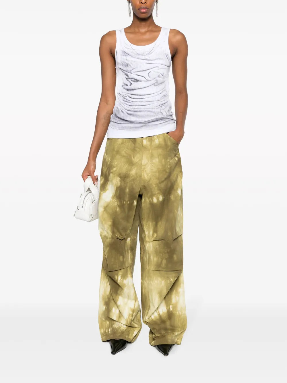 Daisy Tie-Dye Wide-Leg Trousers