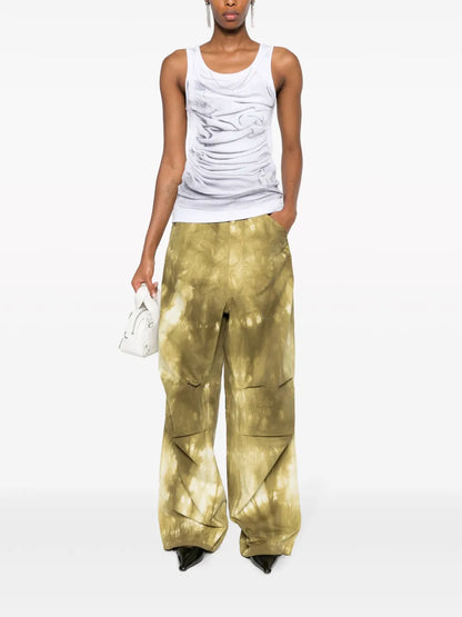 Daisy Tie-Dye Wide-Leg Trousers