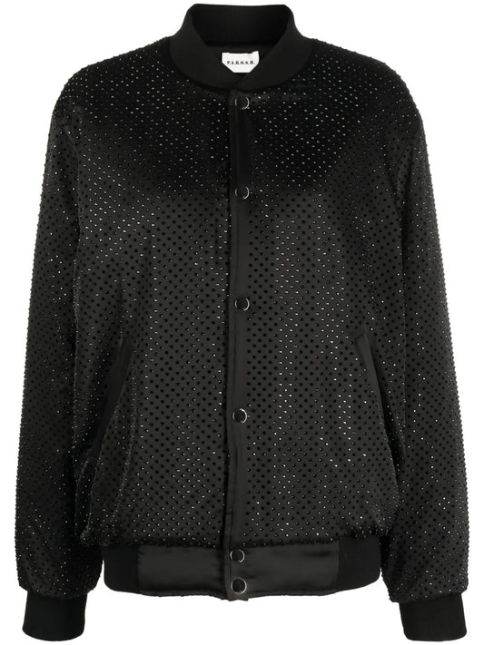 Crystal-Embellished Bomber Jacket