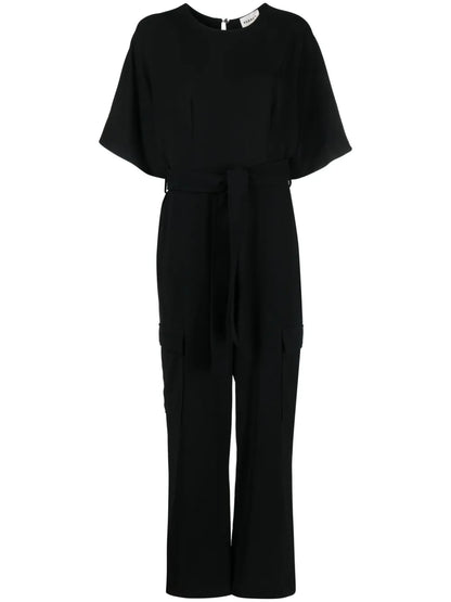 Wide-Leg Cargo Jumpsuit