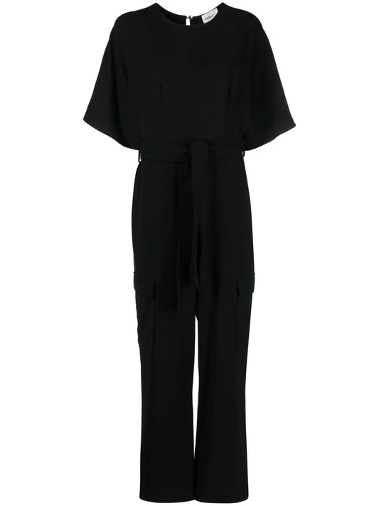 Wide-Leg Cargo Jumpsuit
