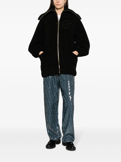 Logo-Embroidered Fleece Jacket