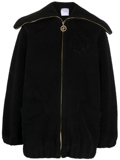 Logo-Embroidered Fleece Jacket