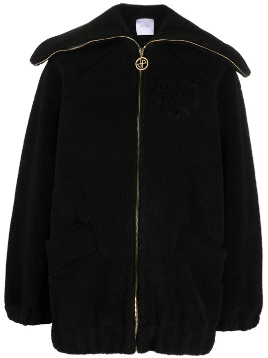 Logo-Embroidered Fleece Jacket