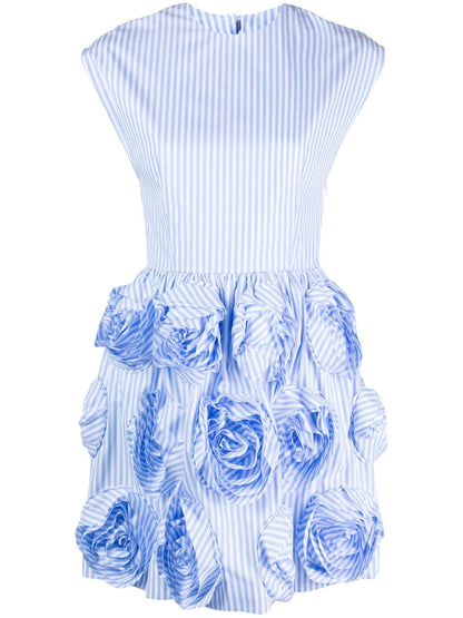 Floral-Motif Cut-Out Minidress