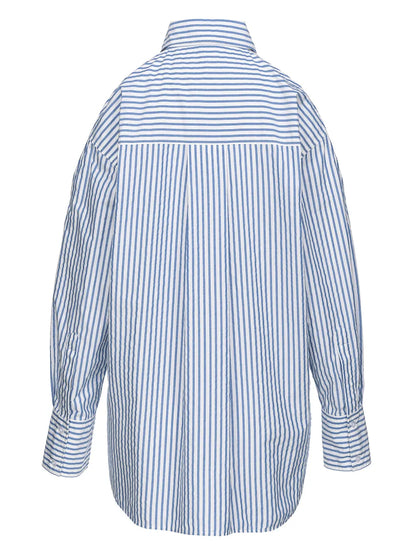 Logo-Embroidered Striped Shirt