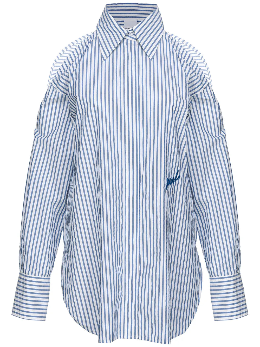 Logo-Embroidered Striped Shirt