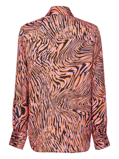 Graphic-Print Buttoned Shirt