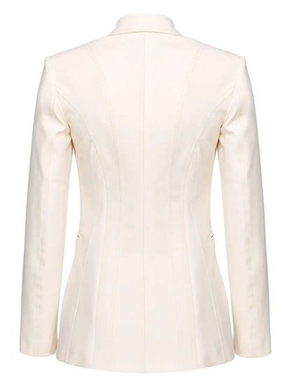Single-Breasted Cotton Blazer